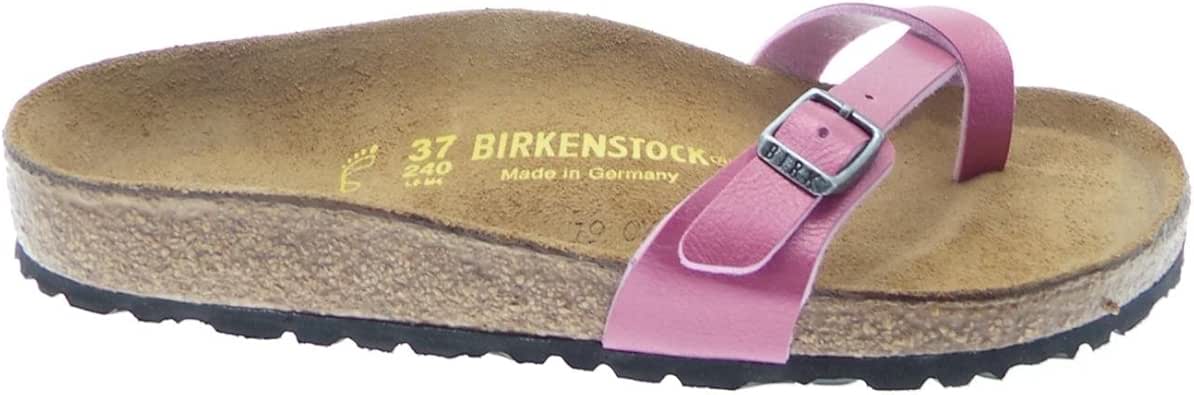 Amazon.com | Birkenstock Women's Piazza Flip Flops, Pink, 4 | Flip-Flops