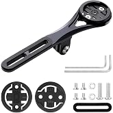 BSSOK Bike Aero Integrated Handlebar Out Front Combo Mount, Integrated Handlebar System Bicycle Computer Mount Compatible with Garmin, Wahoo, Go Pro