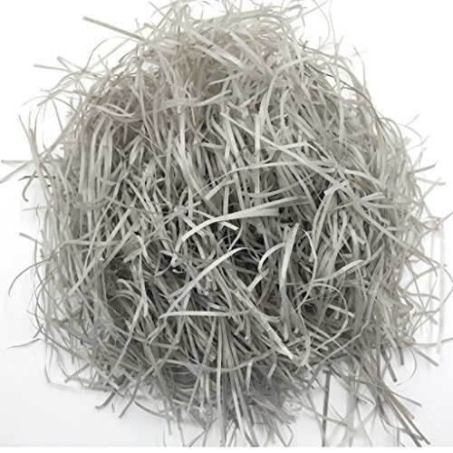 MonkeyJack 20g Shred Paper Raffia Gift Box Filling Material for Wedding Party Gift Wrapping Supplies - Light grey