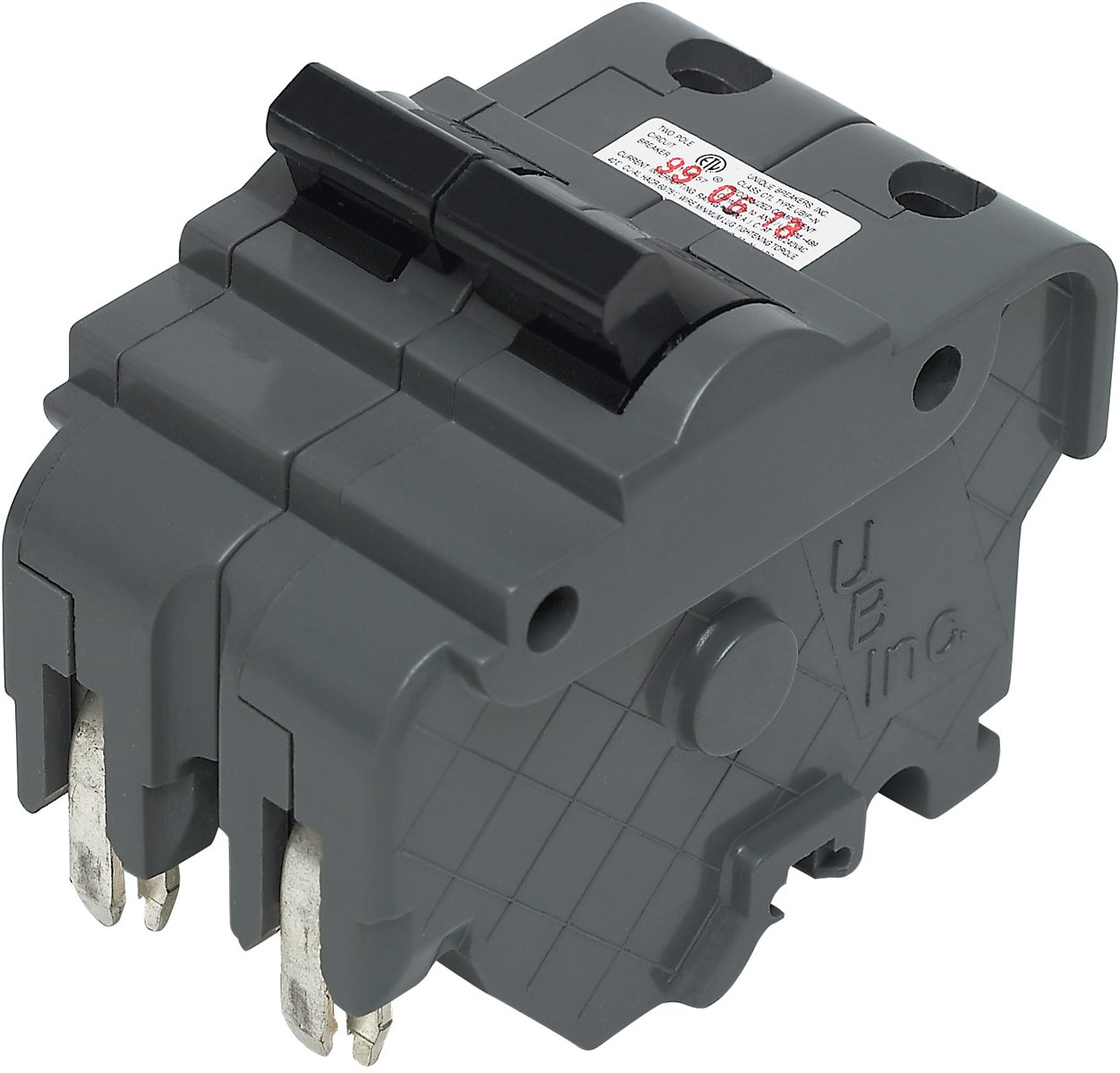 Photo 1 of Connecticut Electric UBIF220N-New Federal Pacific Electric Stab-Lok NA220 Replacement. Two Pole 20 Amp Thick Series Circuit Breaker.