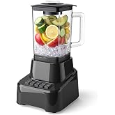 OLIXIS Professional Kitchen Blender, 850 Peak Watts Full-Size Multi Function Blender, 54oz Glass Jar, 4 Speed Pulse Mode, Ice &amp; Frozen Fruit Processing