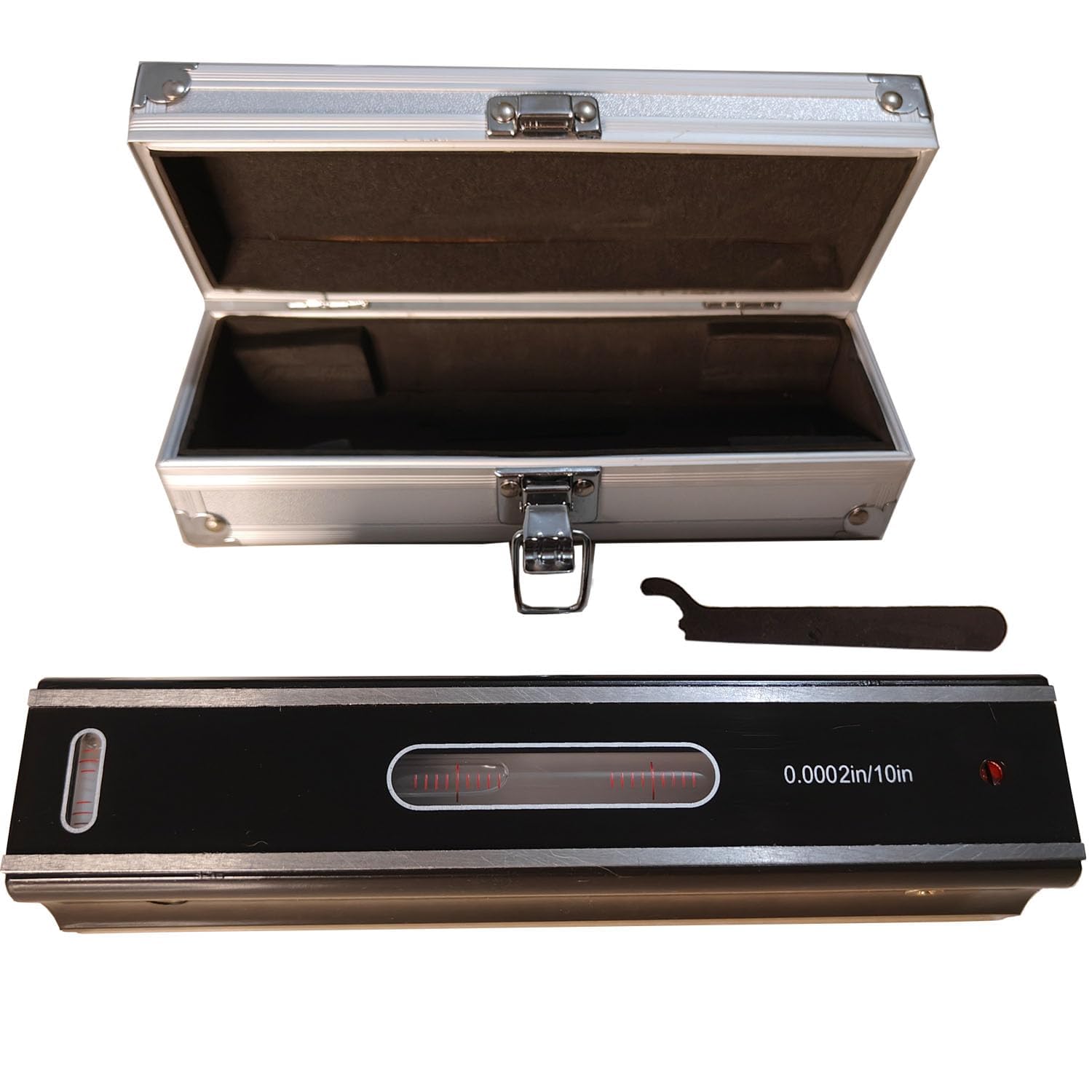 Photo 1 of 8'' Master Precision Level Metal Box 0.0002"/10" Accuracy Strip Level for Checking Straightness Parallelism Surface of Machine Tools Equipment Check Work of Machinists Toolmaker