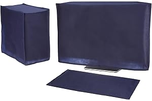 PATIKIL Computer Dust Cover Set, 24" Monitor Keyboard and Host PC Dust Proof Computer Protection Case for Desktop PC CPU Prot