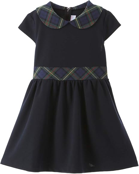 Amazon キャサリンコテージ 発表会 結婚式 チェック 切替え 丸襟 ワンピース 子供服 女の子 Cc0430 140cm ネイビー 緑チェック Nvy2 Tak ワンピース チュニック 通販