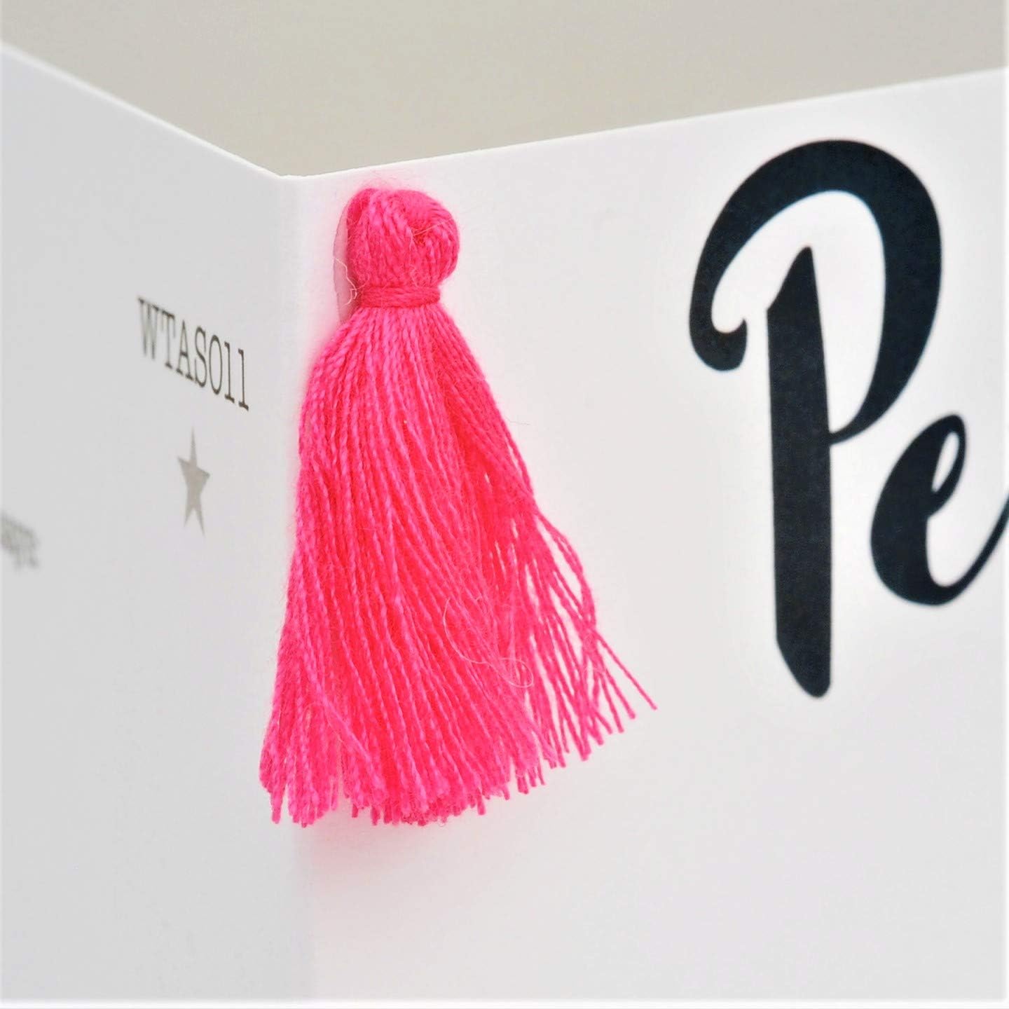 Claire Giles Greeting Cards, Welsh Birthday Card, Penblwydd Hapus, Bouquet, Embellished with a Colourful Tassel - Image 3