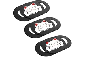 HAULONDA 3Pack Laptop Camera Cover Slide Cute, Laptop Accessories, Webcam Cover Slide, Phone & Computer Camera Cover Slide, Web Cam Privacy Cover, Camera Blocker. Fits MacBook Pro & Air, iPhone iPad iMac