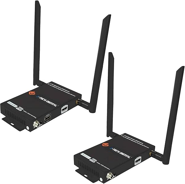 J-TECH DIGITAL 1X2 WIRELESS HDMI EXTENDER 200’ DUAL...