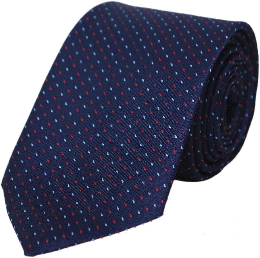 ParanoidDark Blue Polka Print Men's Tie