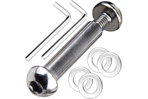 OTFAITP M8 8mm x 28mm-86mm 8.8 Grade Carbon Steel Axle Allen Screw Bolt Set for Front Rear 2 3 4 Wheel Stunt Scooter Dash Teen/Adult Kick Scooter-800+lb Capacity