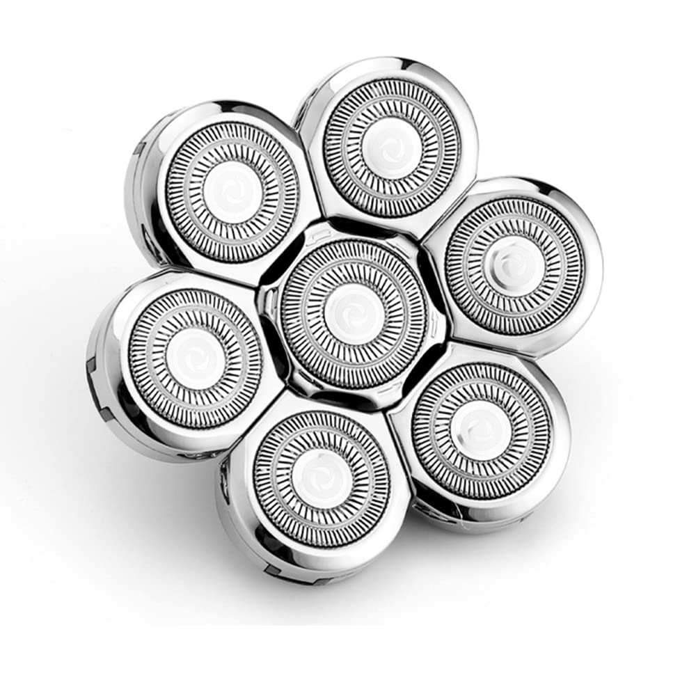 7D Replacement Heads for Electric Shaver Universal 7 Blade Replacement Head, Bald Head Shavers for Men Electric Razors Replacement Head by ARAINY