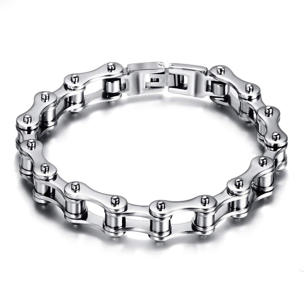 ZENSE - Men's motorcycle chain bracelet in stainless steel ZB0344