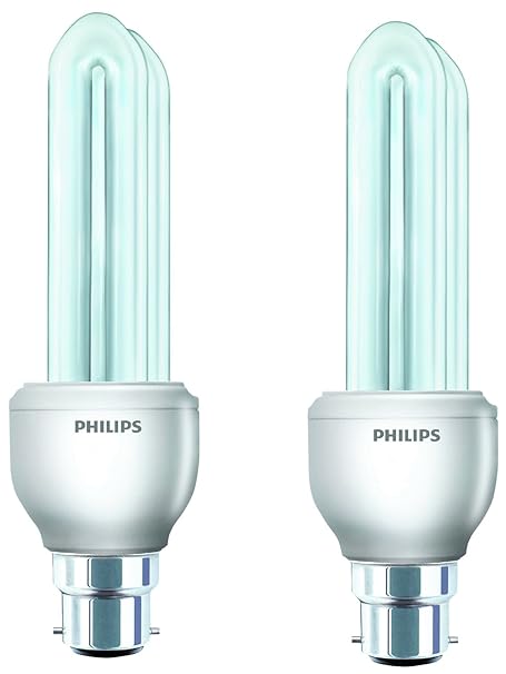 Philips Essential B22 14-Watt CFL (Cool Day Light and Pack of 2)