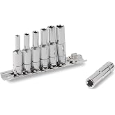 Titan 66320 7-Piece 1/4-Inch Drive Deep External Star Socket Set