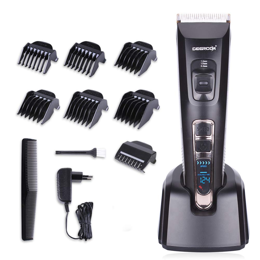Cordless Hair Clippers For Men Hair Trimmer With Led Display 6