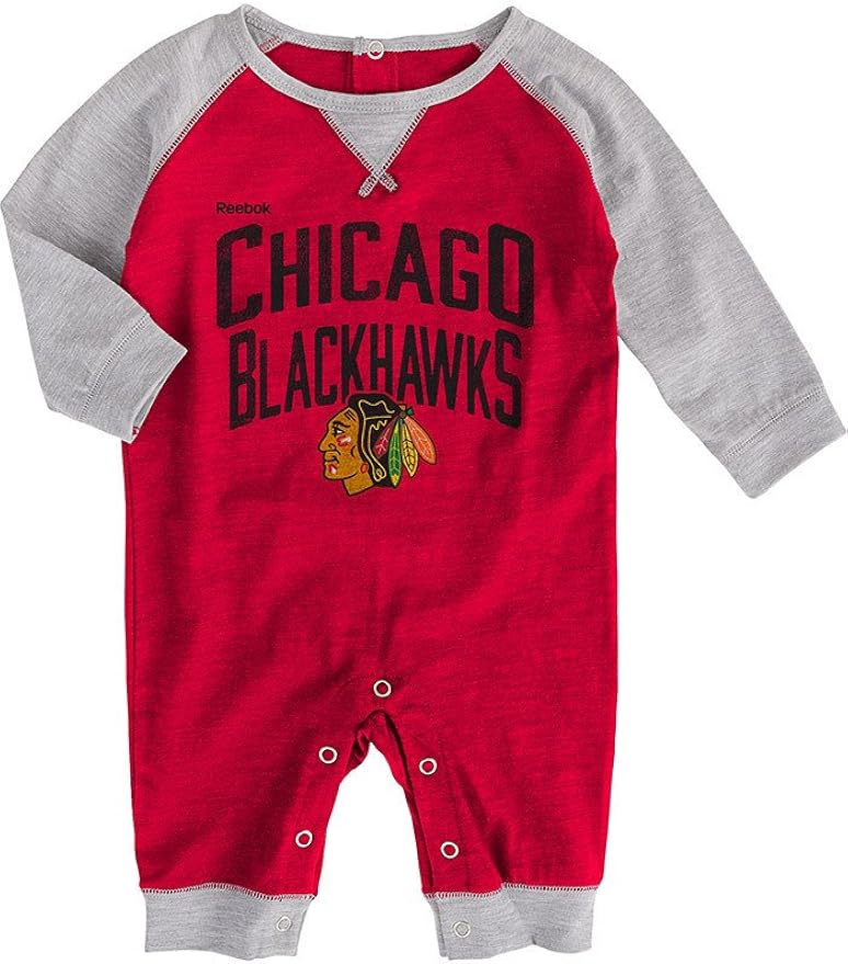 Chicago Blackhawks "Proud Fan" Newborn Romper (6/9 Months