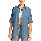 Aptint Women's UPF 50 Long Sleeve UV Sun Protection Shirts Hiking Safari Fishing Travel Shirts