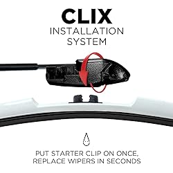 ClixWipers 28" + 14" (Set of 2) White All Weather