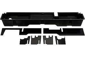 DU HA DU-HA Under Seat Storage fits 2000-2003 Ford F150 SuperCab & 2004 Heritage SuperCab | Black Heavy-Duty Back Seat Organizer | 20007