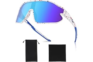 HEQU Kids Teens Sport Sunglasses, Polarized Baseball Sunglasses for Kids Age 8-14, UV400 Protection Sports Cycling Glasses