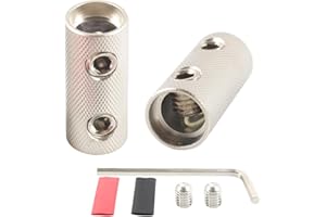 TIALECCI 0Gauge Wire Butt Connectors 0 GA Ground Butt Splice Connector 2PCS with Dual Wall Shrink Tubing