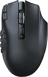 Razer Naga V2 HyperSpeed Wireless MMO Gaming Mouse 19 Buttons 250H Battery