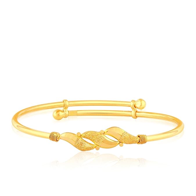 Buy Malabar Gold & Diamonds Starlet 22k (916) Yellow Gold Bangle at