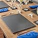 VonShef Natural Slate Placemat and Coaster Dining Table Set for 4 People, Anti Skid and Heat Resistant, 8 Piece, 16 x 12 Inches