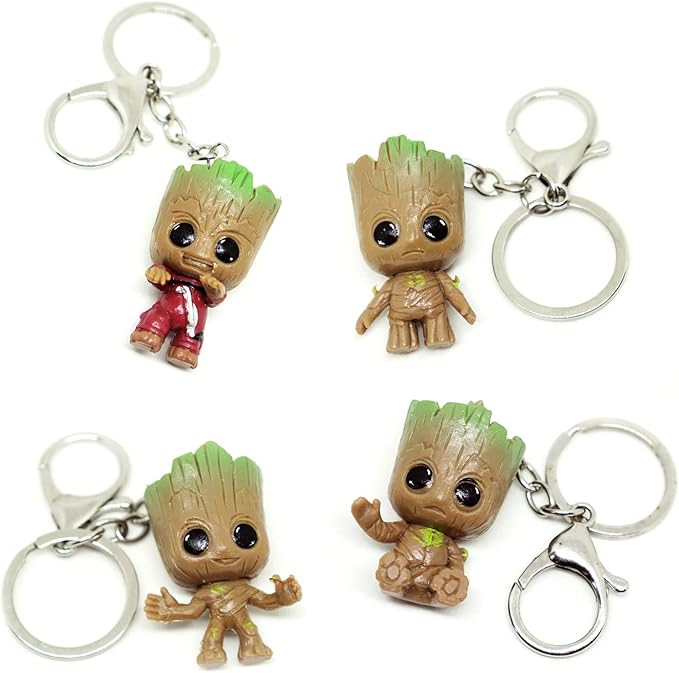 baby groot pop keychain