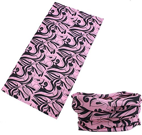 9PCS & 6PCS Multifunctional Stretchable Sport & Casual Headwear, Headband Scarf Bandanna Headwrap Mask Neckwarmer & More 12-in-1