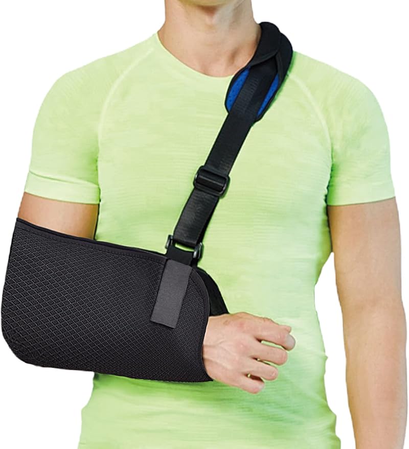 Fasola Universal Arm Sling Shoulder Immobilizer with Foam Neck Pad XL
