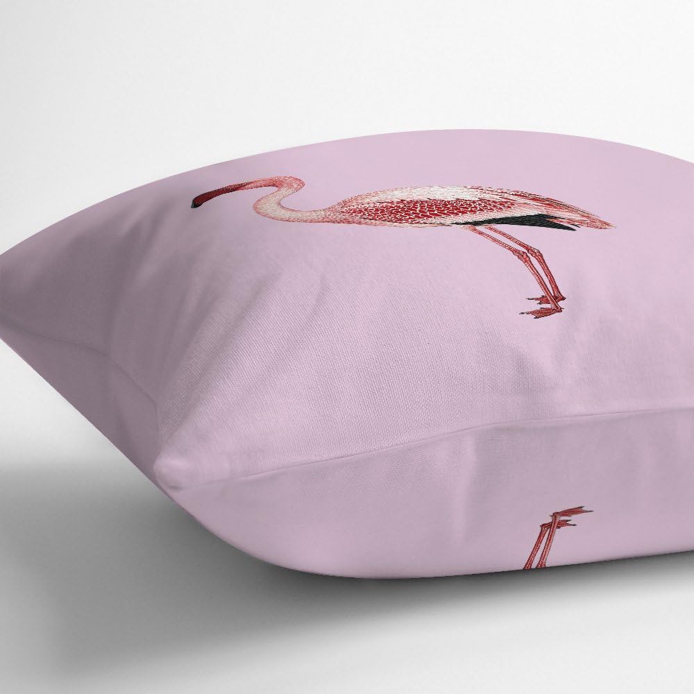 Izabela Peters Outdoor Garden Cushion Waterproof - Blush Pink - Flamingo - Breathable Fabric - Tropical Collection - Designed, Printed & Handmade In The UK - Image 3