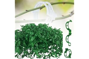 COLODAY Secured Plastic Plant Clip, 2024 Upgraded Plant Support Clips Reusable Garden Clips 50Pcs, Plant Support Clips Garden Climbing Vines Fixing Clip Trellis Clips Climbing Tomato Clips (50, Green)