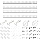 Barrina T5 Grow Lights for Indoor Plants, 5000K Full Spectrum, 1FT LED Growing Lamp, Plant Light Strip, for Seed Starting, Vegetables, Plug and Play, 4-Pack