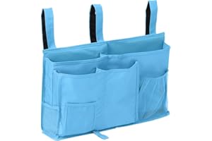 Sugaroom Bedside Storage Caddy, Bunk Bed Organizer Bed Storage Pocket Bedside Organizer Hanging Bed Storage Caddy for College Dorm Room, Hospital Bed Rails, Baby Bed, Camp