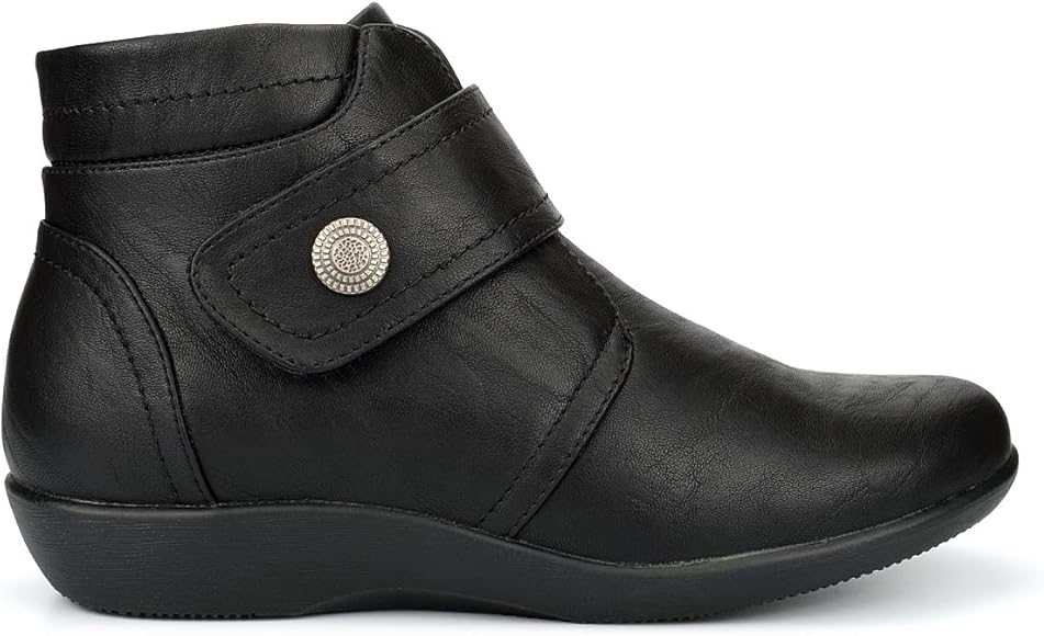 womens wide fit ankle boots uk