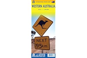 Western Australia Travel Reference Map 1:1,900,000