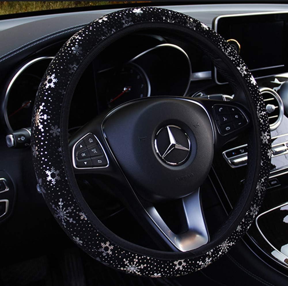 ZHOL Universal 15 inch Steering Wheel Cover Elastic