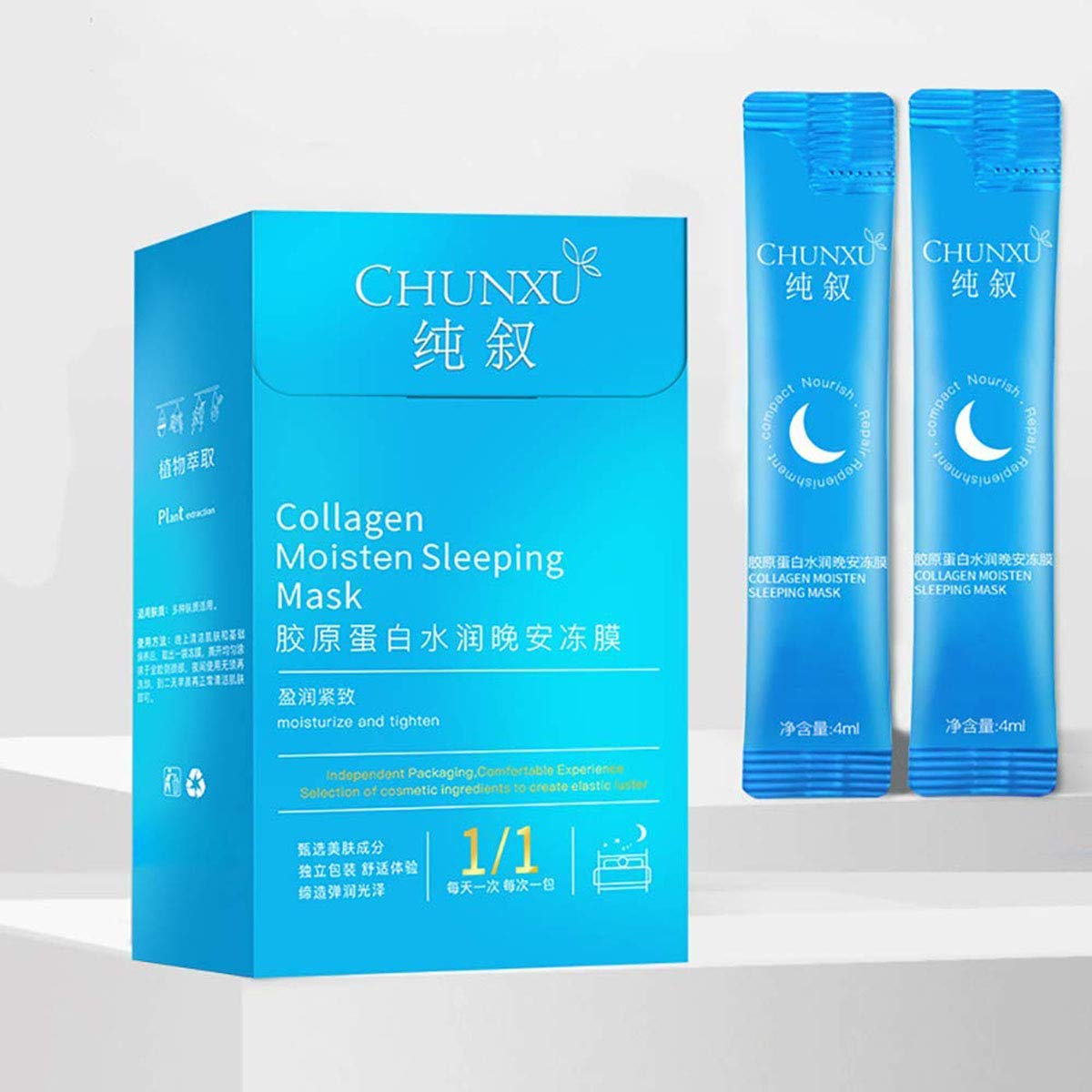 Collagen Moisten Sleeping Mask, Cooling Mask Nowash Sleep