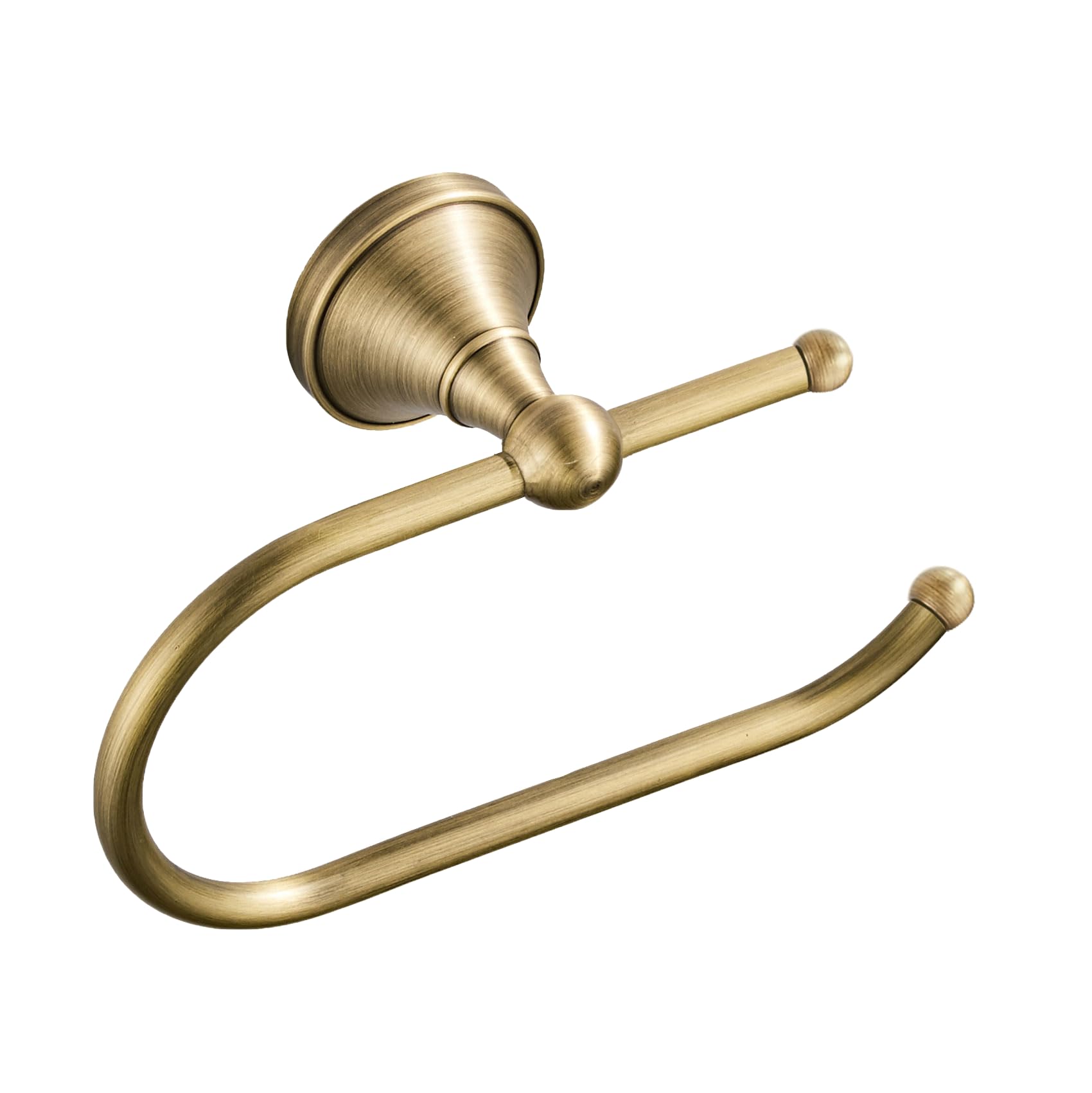 Celbon Brush Bronze Toilet Paper Holder Wall Mounted Antique Brass Toilet Roll Holder 18.5cm/7.28‘’ Towel holder for Bathroom or Kitchen Room (Brush Bronze)