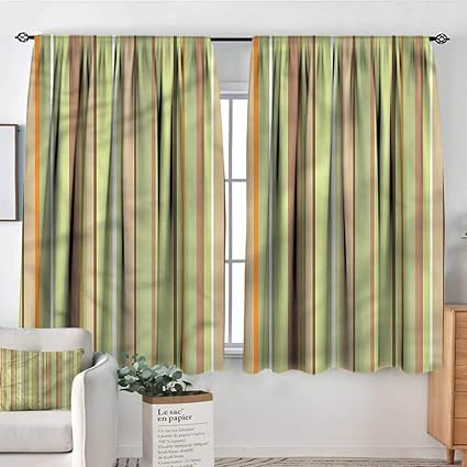 Amazon Com Pricetextile Striped Door Curtains Soft Colored