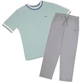 Tommy Bahama Boys Casual Crewneck Short Sleeve T-Shirt & Elastic Waist Pants Set, 2-Piece Back to School Outfit for Kids