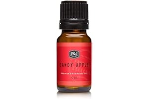P&J TRADING P&J Fragrance Oil Candy Apple 10ml - Candle Scents, Soap Making, Diffuser Oil, Fresh Scents