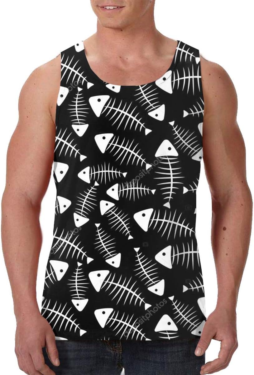 Game Life Fish's Soul Fashion Fitness Workout Vest Mens Teens Tshirt