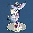 Glass Baron Angel with Bible Figurine