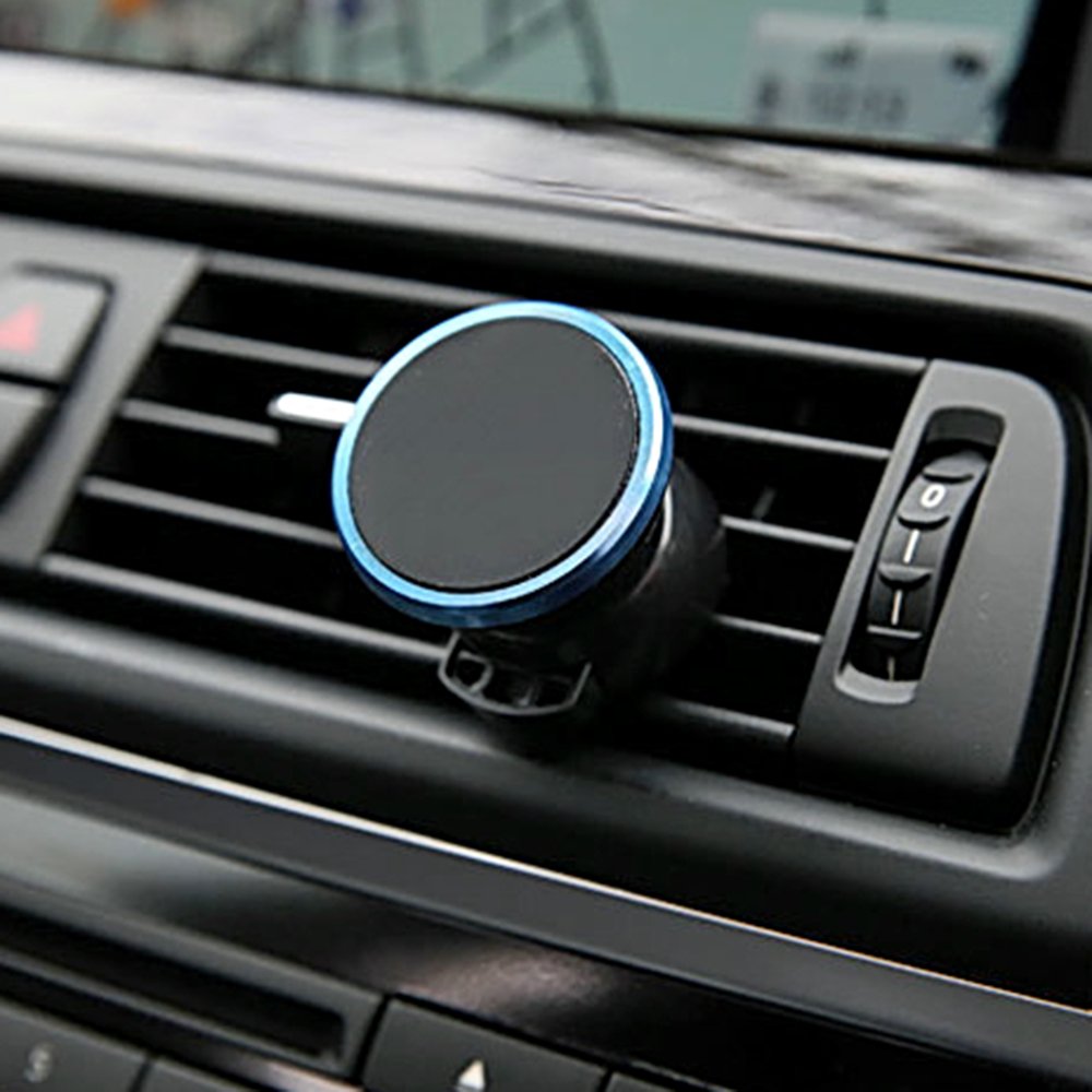 Car Phone Holder, XINYI Magnetic Mount Cell Phone Holder for Air Vent Stand for iPhone 8 / X / 7 / 7P, Galaxy S8 / S7 Smartphones, Blue
