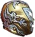 Deportes Martinez Lucha Libre Mexican Wrestling Pro-Fit Lycra Luchador Mask Adult Size (Dr Wagner Golden Silver)