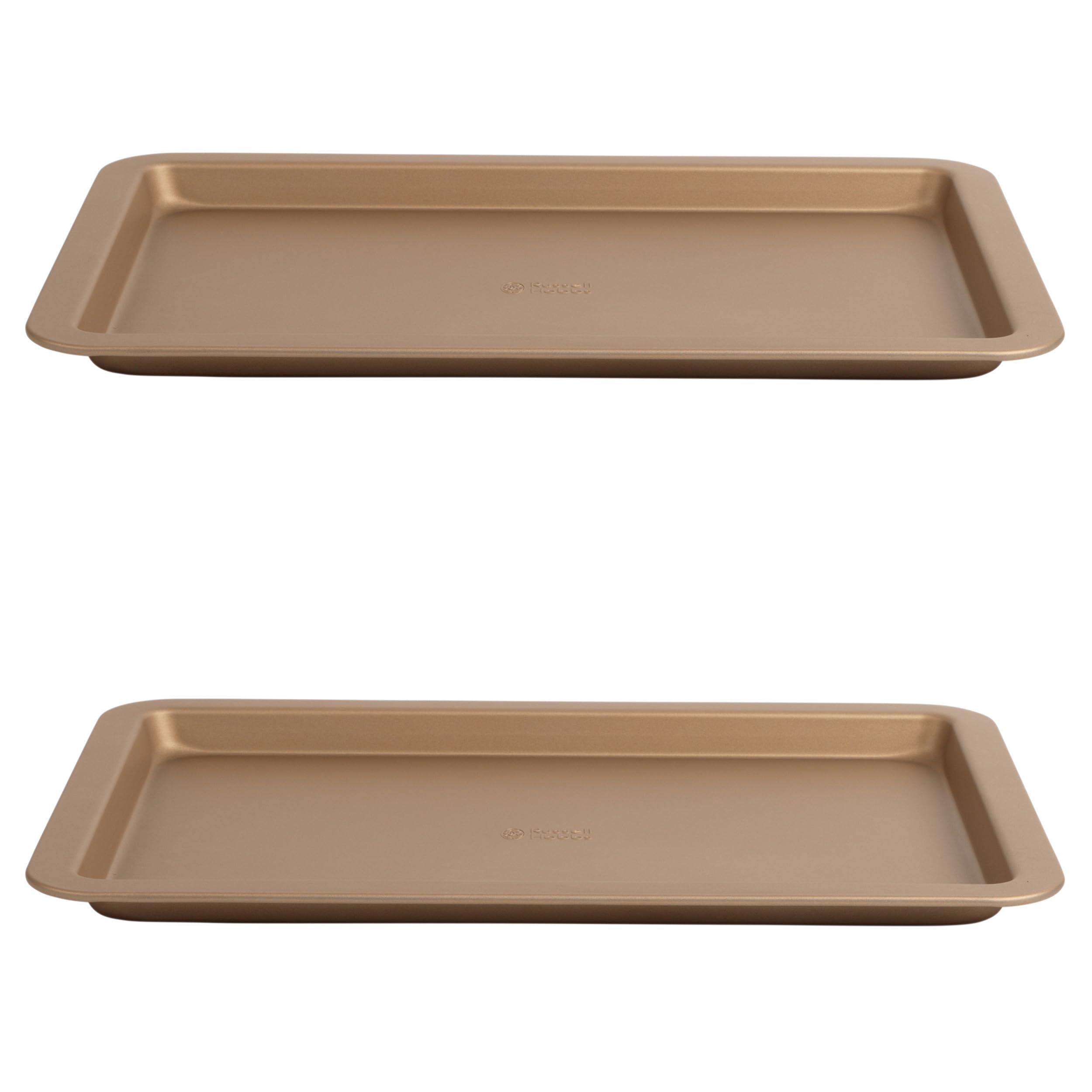 Russell Hobbs COMBO-8123 Opulence Baking Tray Set - Set of 2 Oven Trays, 37 cm Non-Stick Oven Sheet, Carbon Steel Bakeware, Easy Clean, PFOA Free, Ideal for Vegetables, Frozen Foods, and Pastries