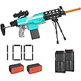 Automatic Toy Gun for Nerf Guns Bullets - 3 Modes Toy Foam Blasters with Bipod, 2 Magazine Clips, 100 Bullets, Automatic Machine Gun for Boys Kids Age 6-12, Gifts for Birthday Christmas