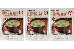JOGOTO Japanese Instant Shiro White Miso Soup (Soybean Paste Soup with Tofu), 3.15 Ounce (Pack of 3)