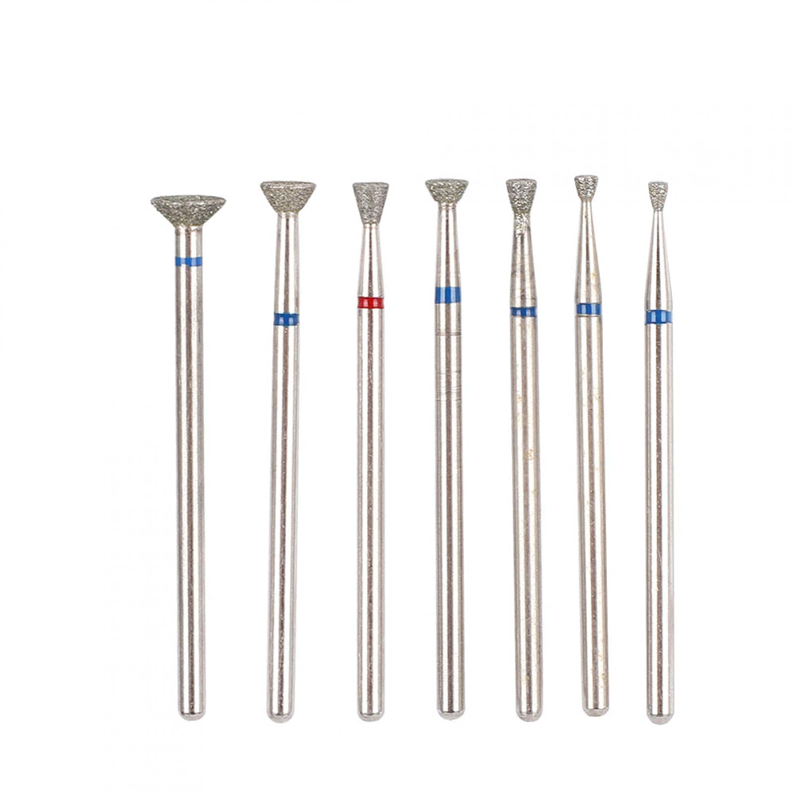 Photo 1 of Cone Drill Bits For Nails, 6pcs/set Nail Drill Bits Set Sealing Bit Sand Cuticle Polishing Bit Nail Grinding Head Electric Manicure Set Nail Drill Bits Cuticle Pusher Drill Bit For Nails (#3)